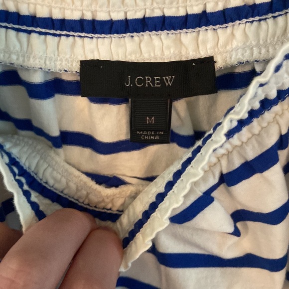 J. Crew blue and white blouse - Picture 2 of 2